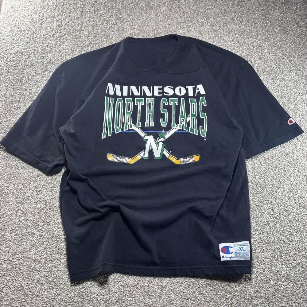 Champion Black Minnesota North Stars Hockey Tee